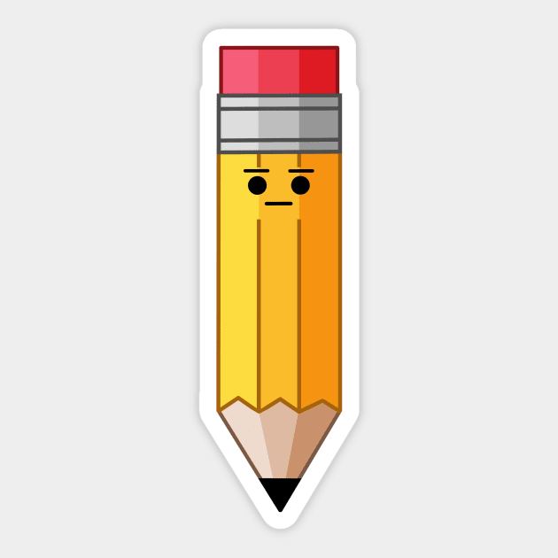 Serious Pencil Sticker by JustImagined